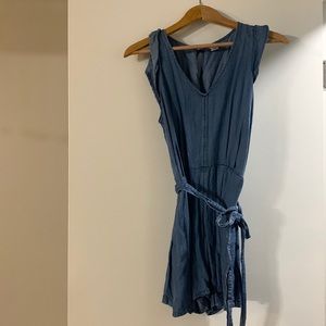 Chambray Romper